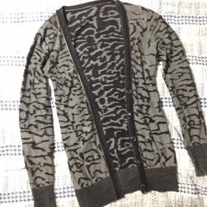 Black and Grey printed cardigan— from Buckle